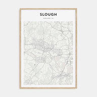Slough Map Portrait Poster