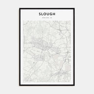 Slough Map Portrait Poster
