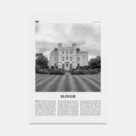 Slough Travel B&W Poster