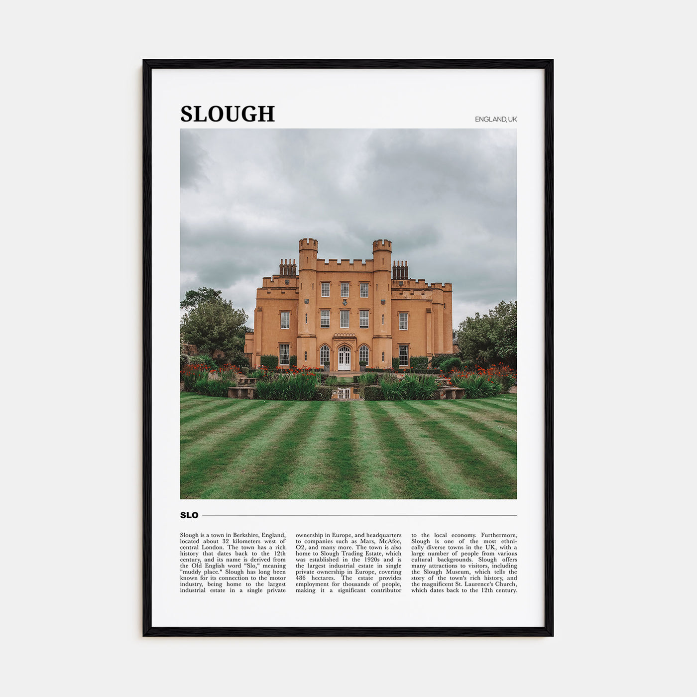 Slough Travel Color Poster