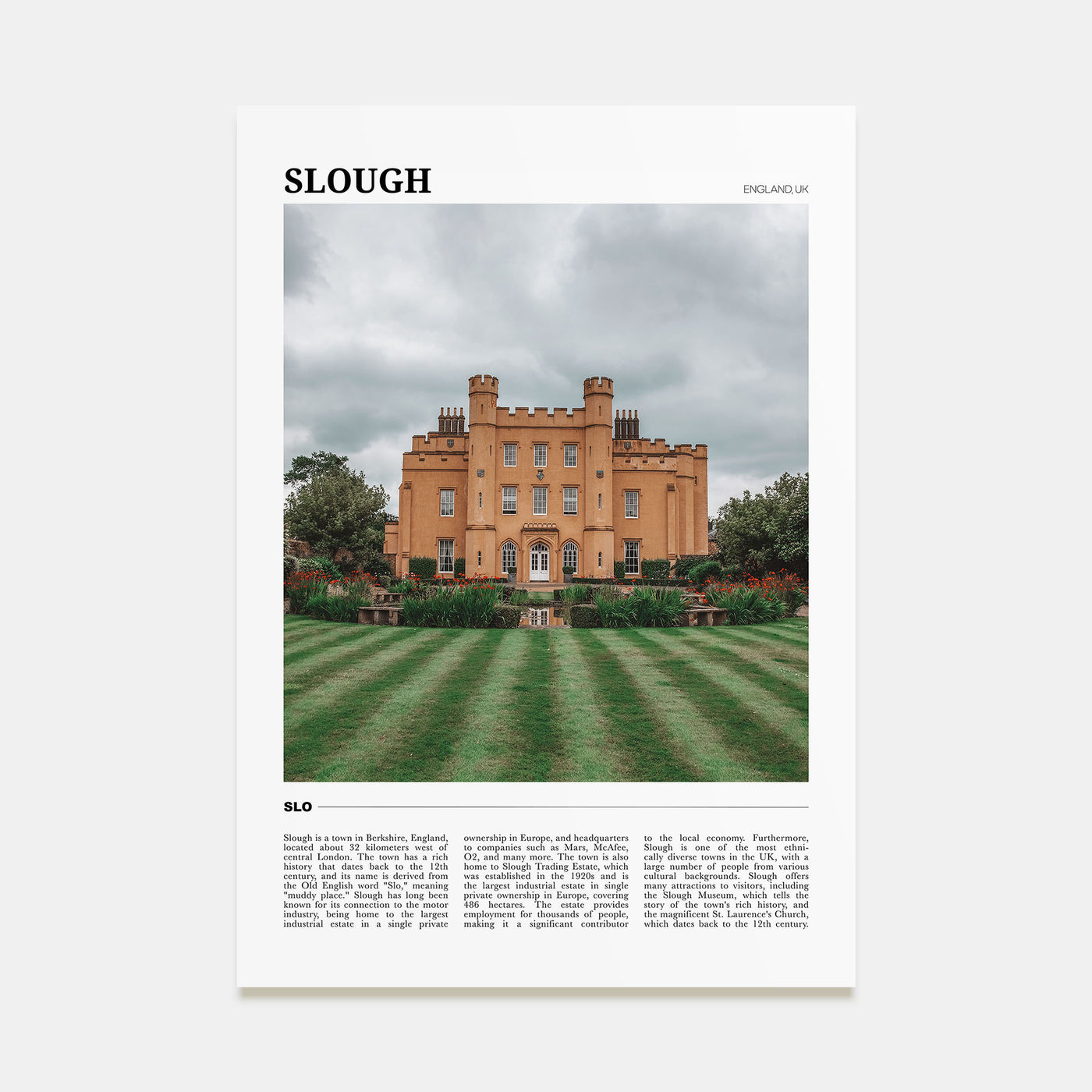 Slough Travel Color Poster