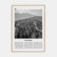 Slovakia Travel B&W Poster