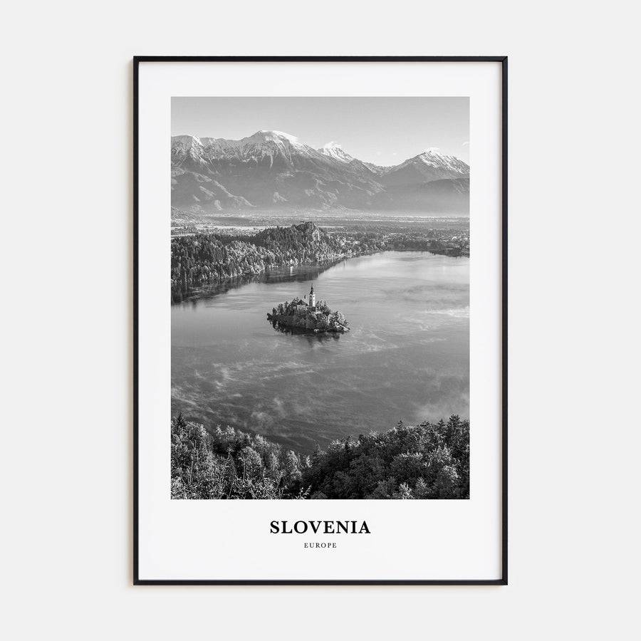 Slovenia Portrait B&W Poster