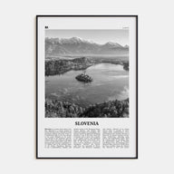 Slovenia Travel B&W Poster