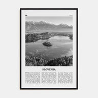 Slovenia Travel B&W Poster