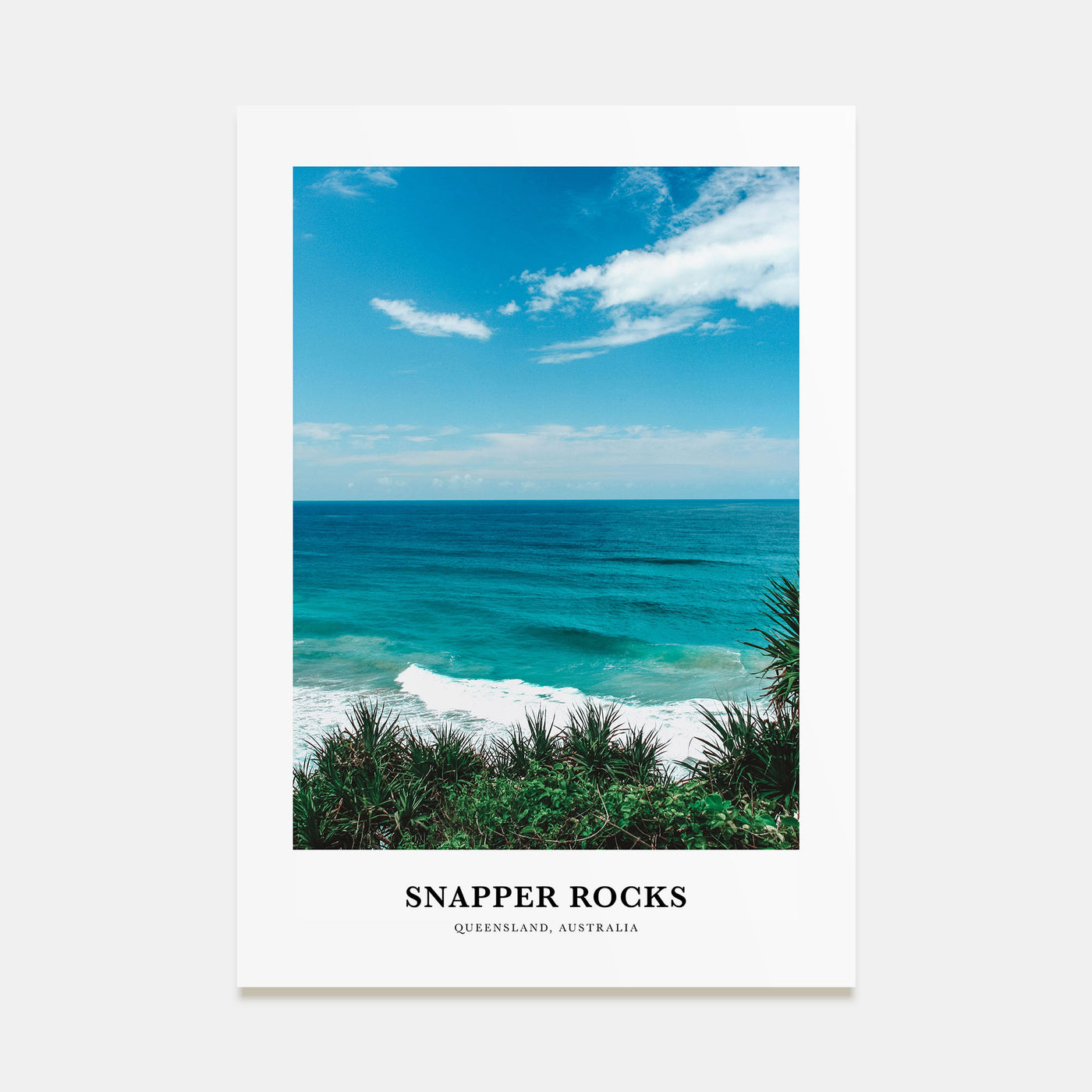 Snapper Rocks Portrait Color Poster