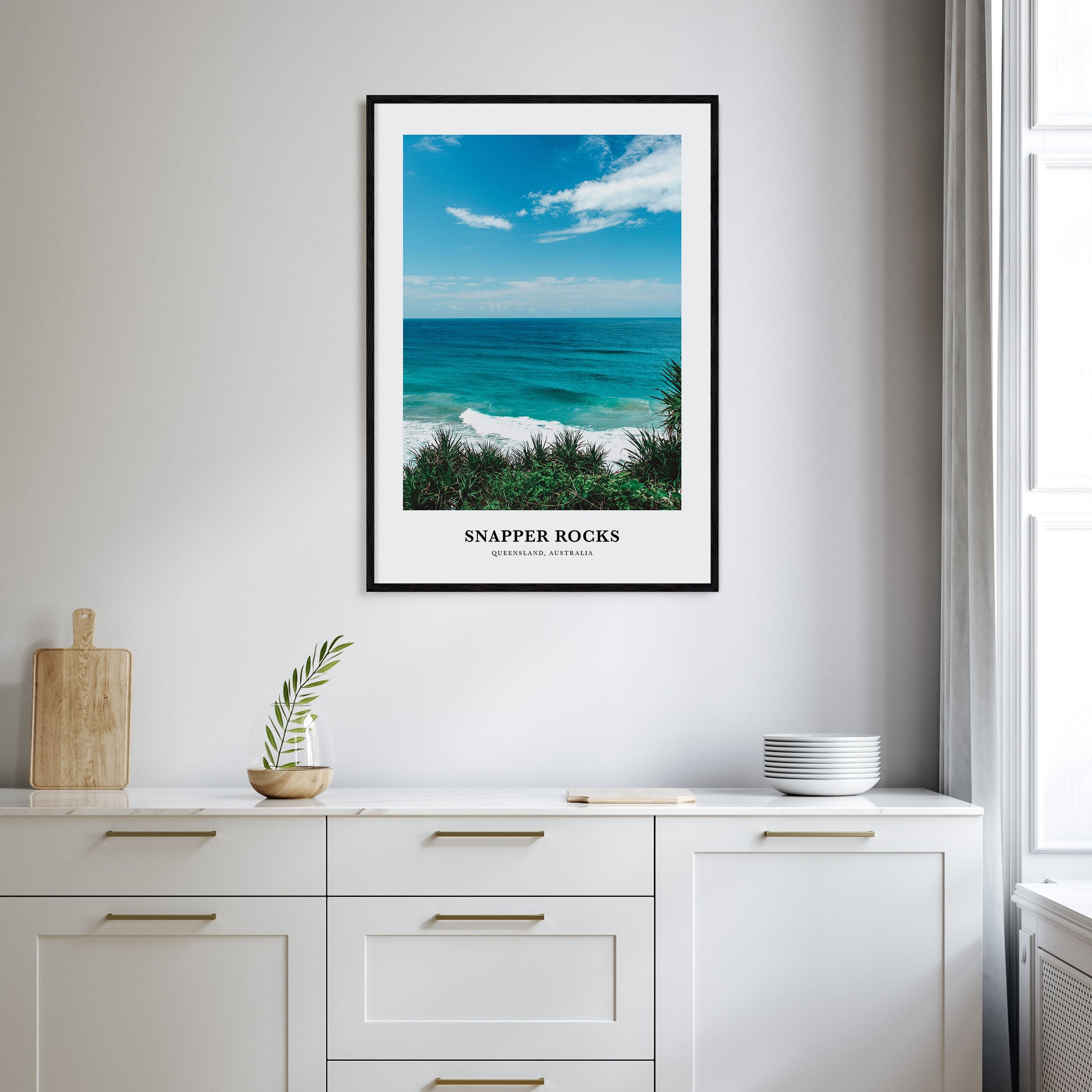 Snapper Rocks Portrait Color Poster