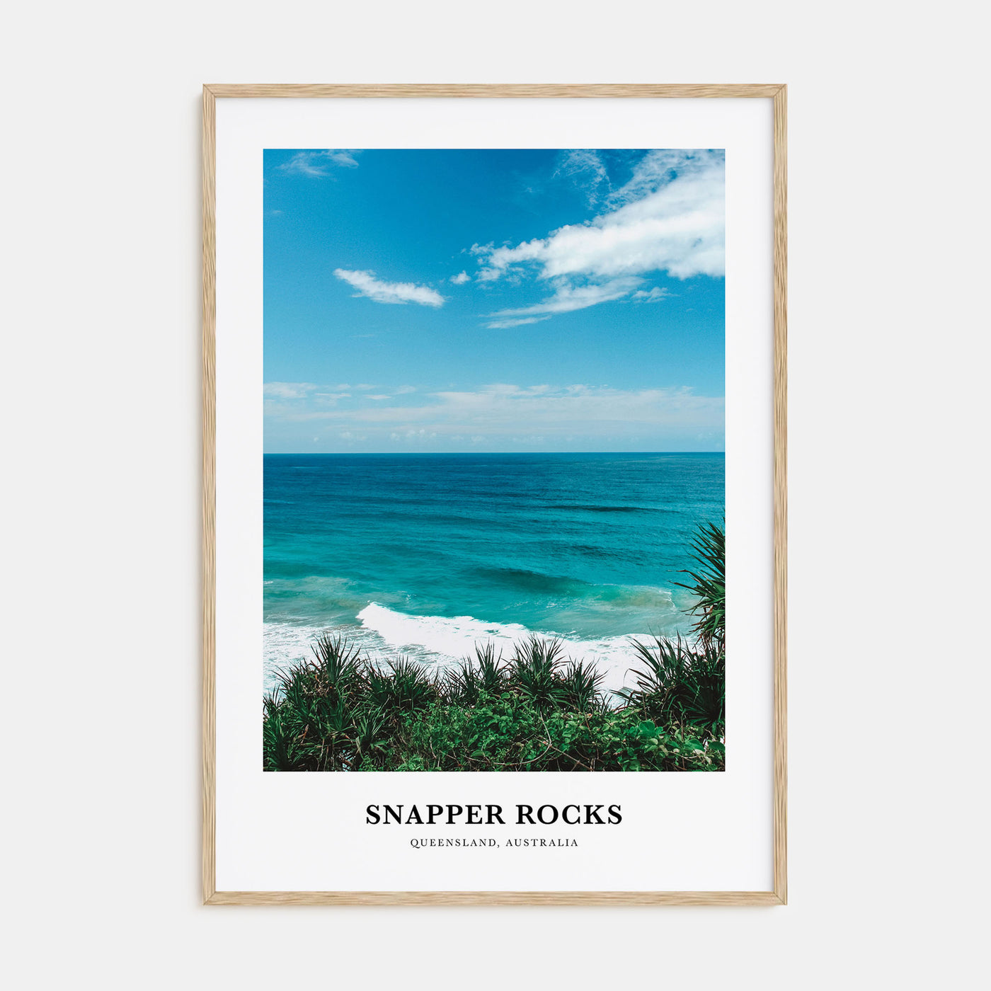 Snapper Rocks Portrait Color Poster