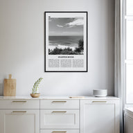 Snapper Rocks Travel B&W Poster