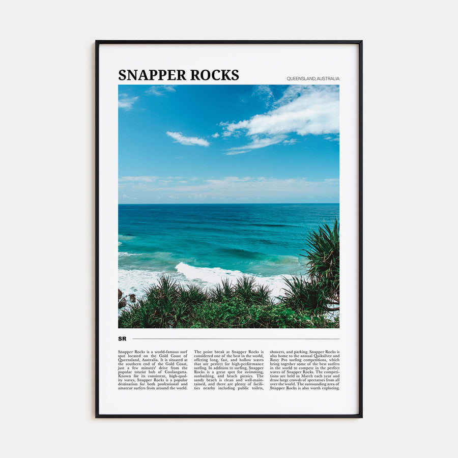 Snapper Rocks Travel Color Poster