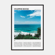 Snapper Rocks Travel Color Poster