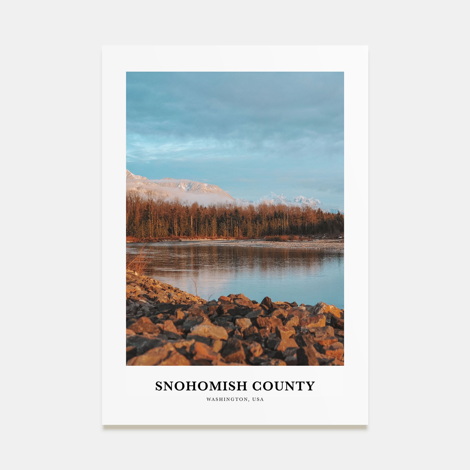 Snohomish County Portrait Color Poster