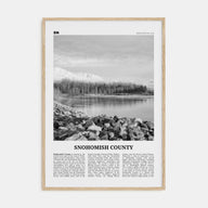 Snohomish County Travel B&W Poster