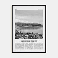 Snohomish County Travel B&W Poster