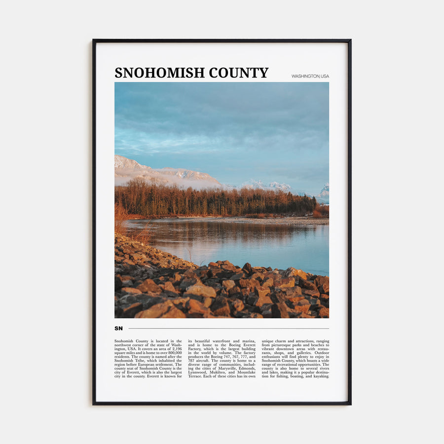 Snohomish County Travel Color Poster