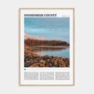 Snohomish County Travel Color Poster