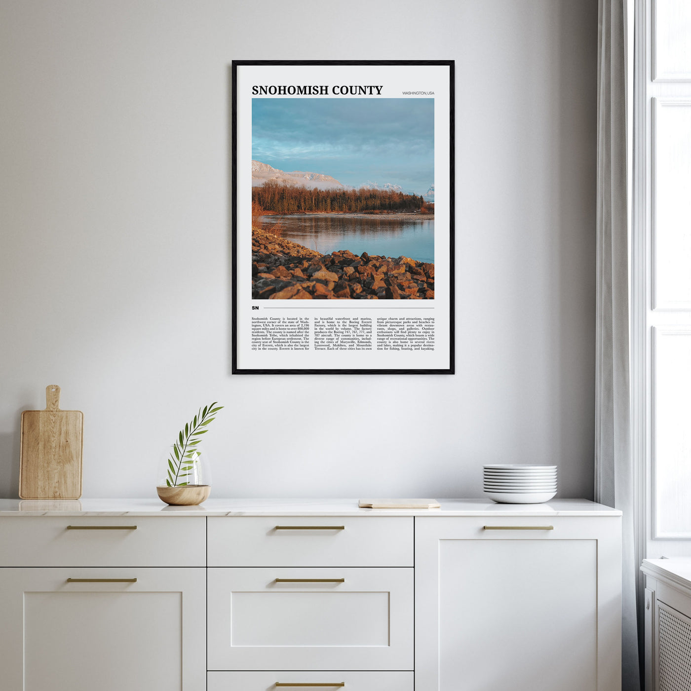 Snohomish County Travel Color Poster