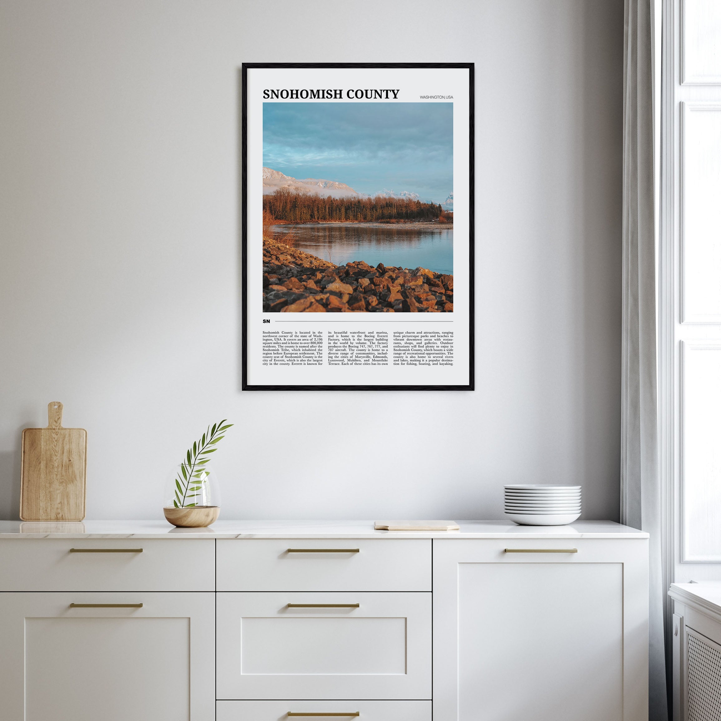 Snohomish County Travel Color Poster