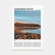Snohomish County Travel Color Poster