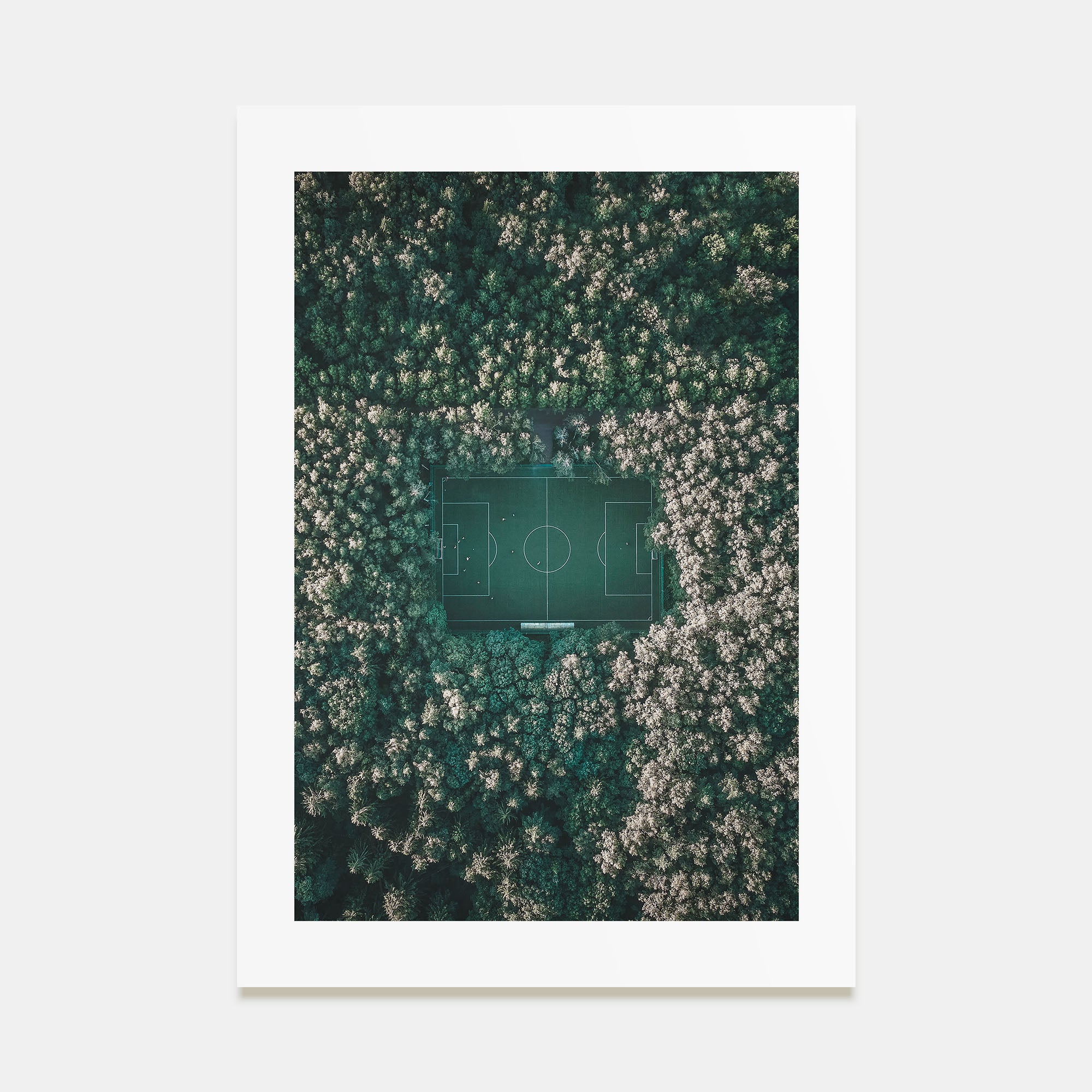 Soccer Field Photo Color Poster