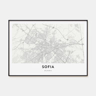 Sofia Map Landscape Poster