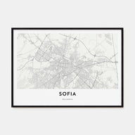 Sofia Map Landscape Poster