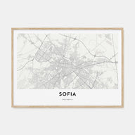 Sofia Map Landscape Poster