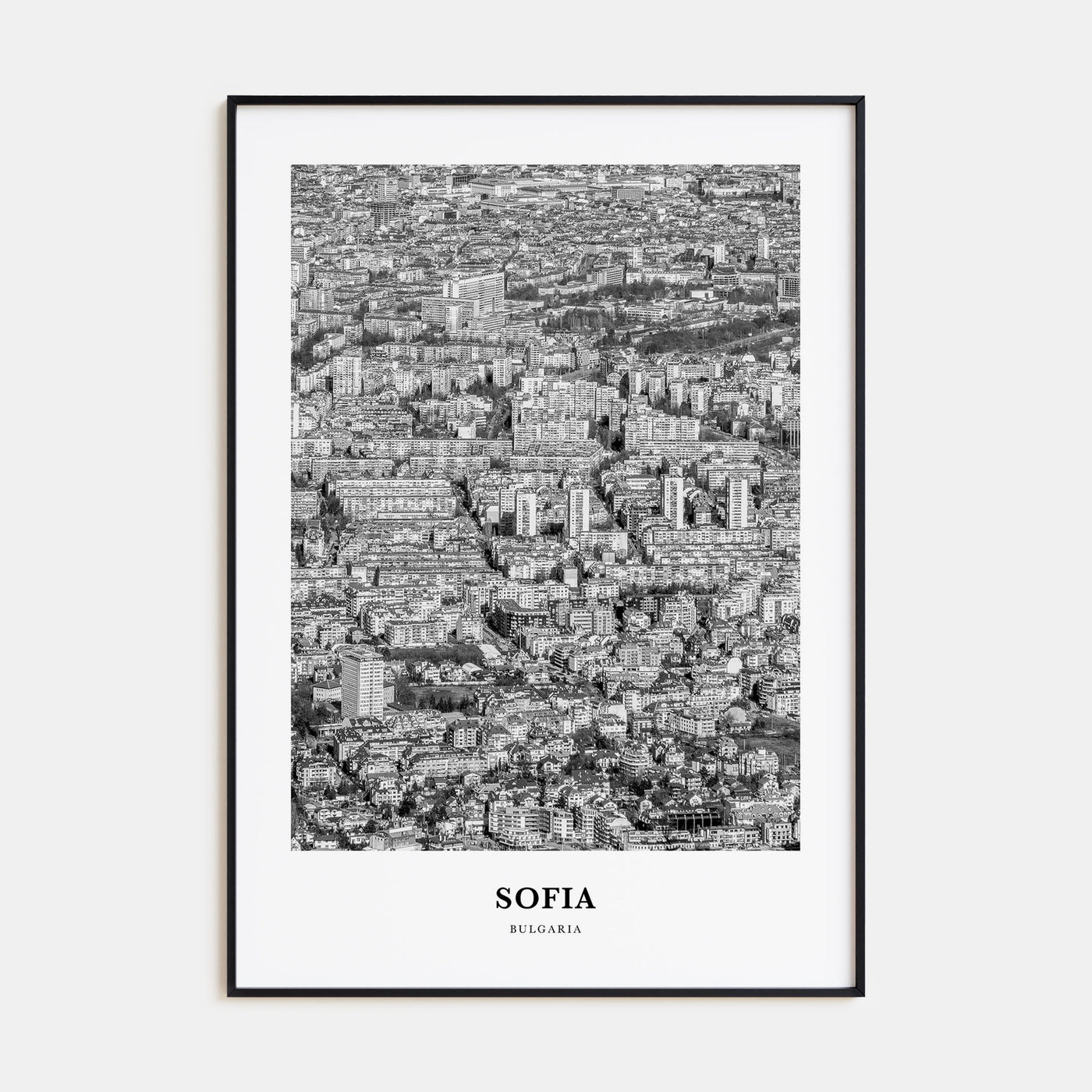 Sofia Portrait B&W Poster