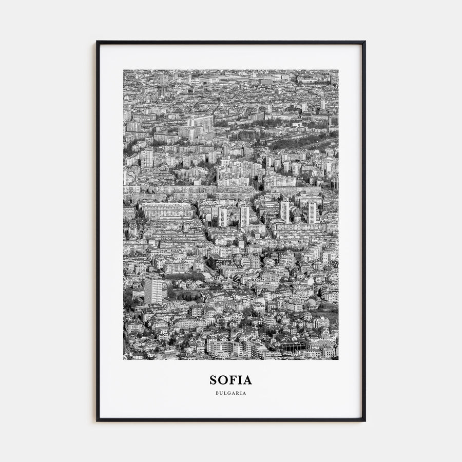 Sofia Portrait B&W Poster