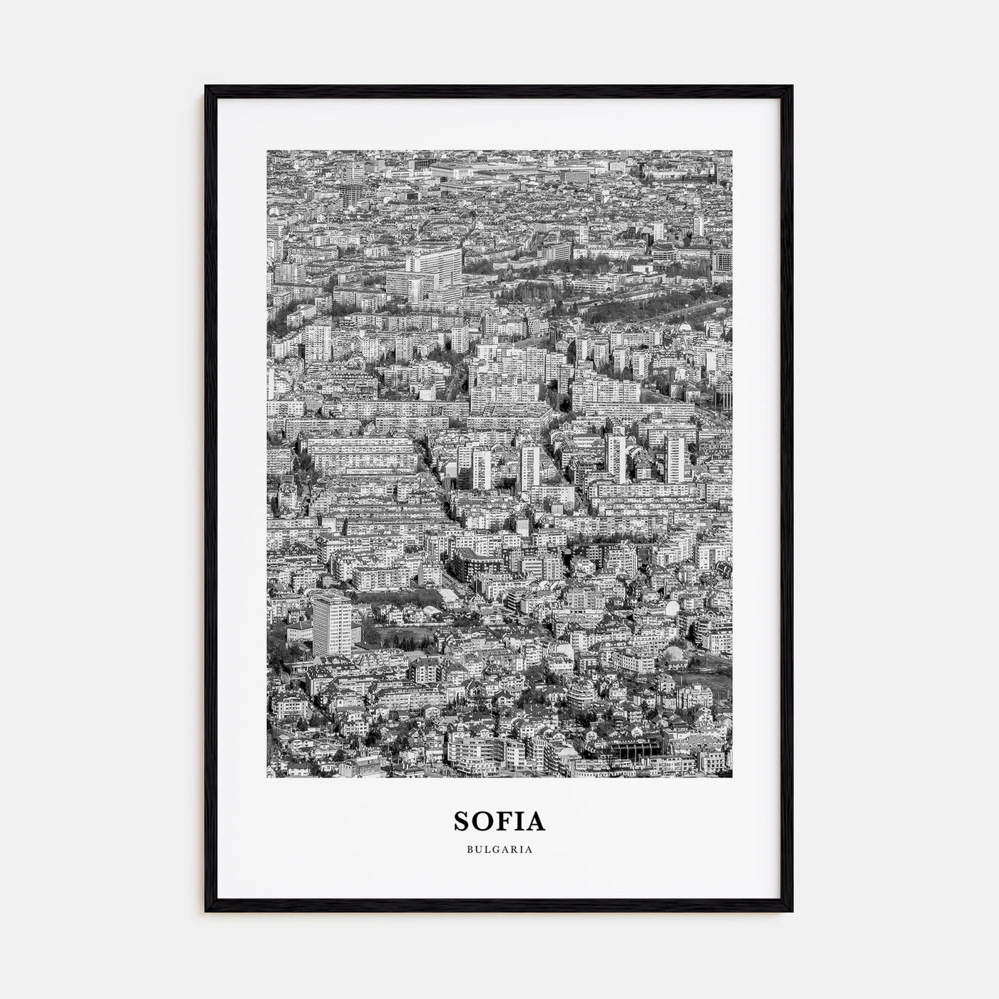 Sofia Portrait B&W Poster