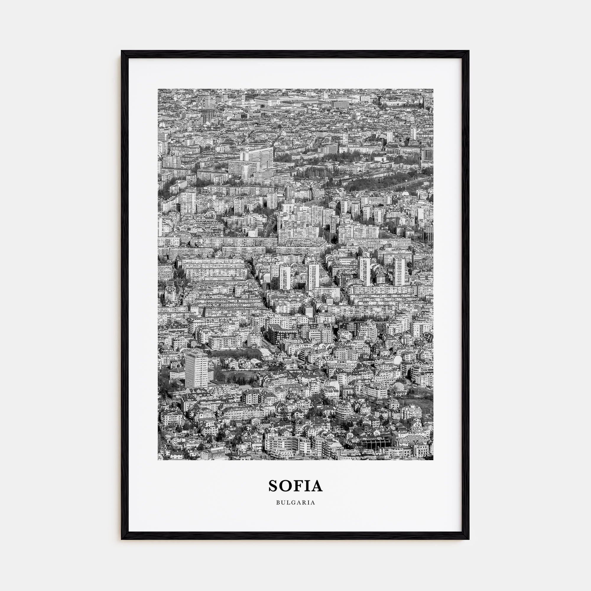 Sofia Portrait B&W Poster