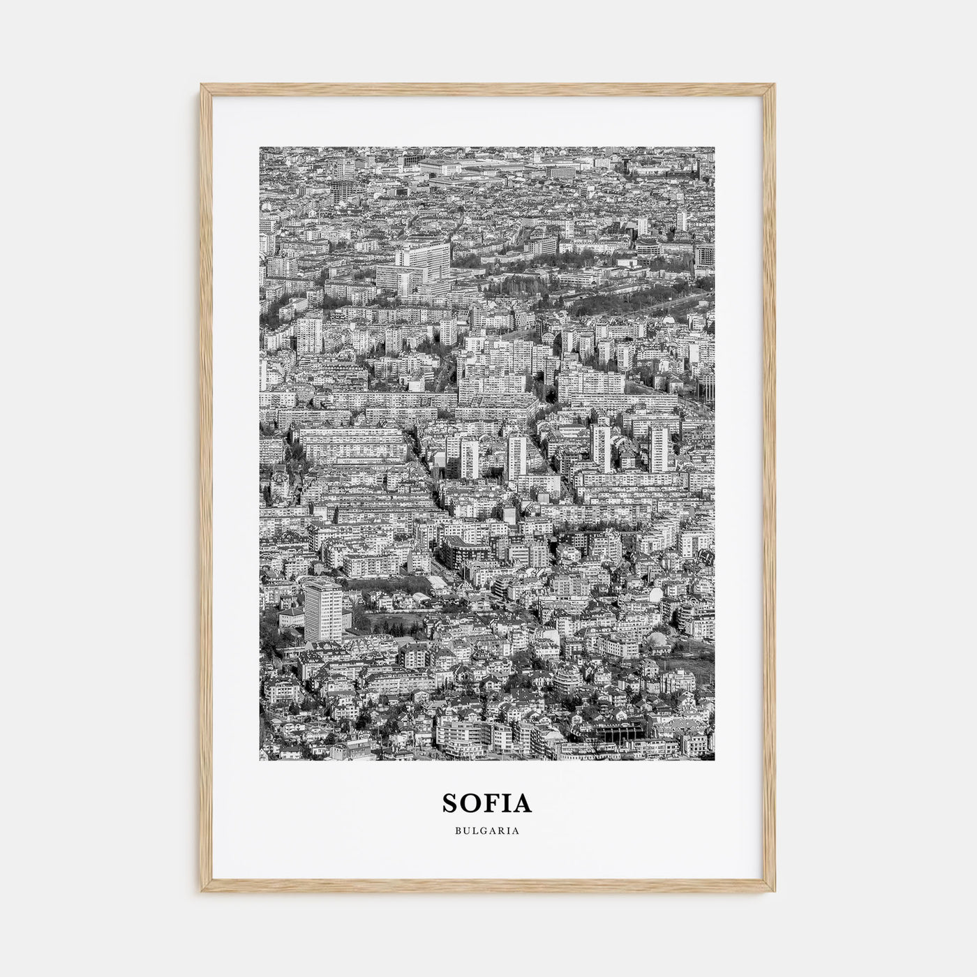 Sofia Portrait B&W Poster