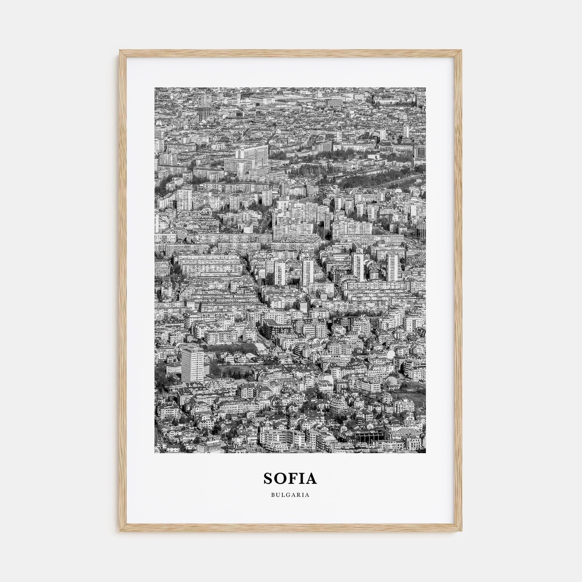 Sofia Portrait B&W Poster