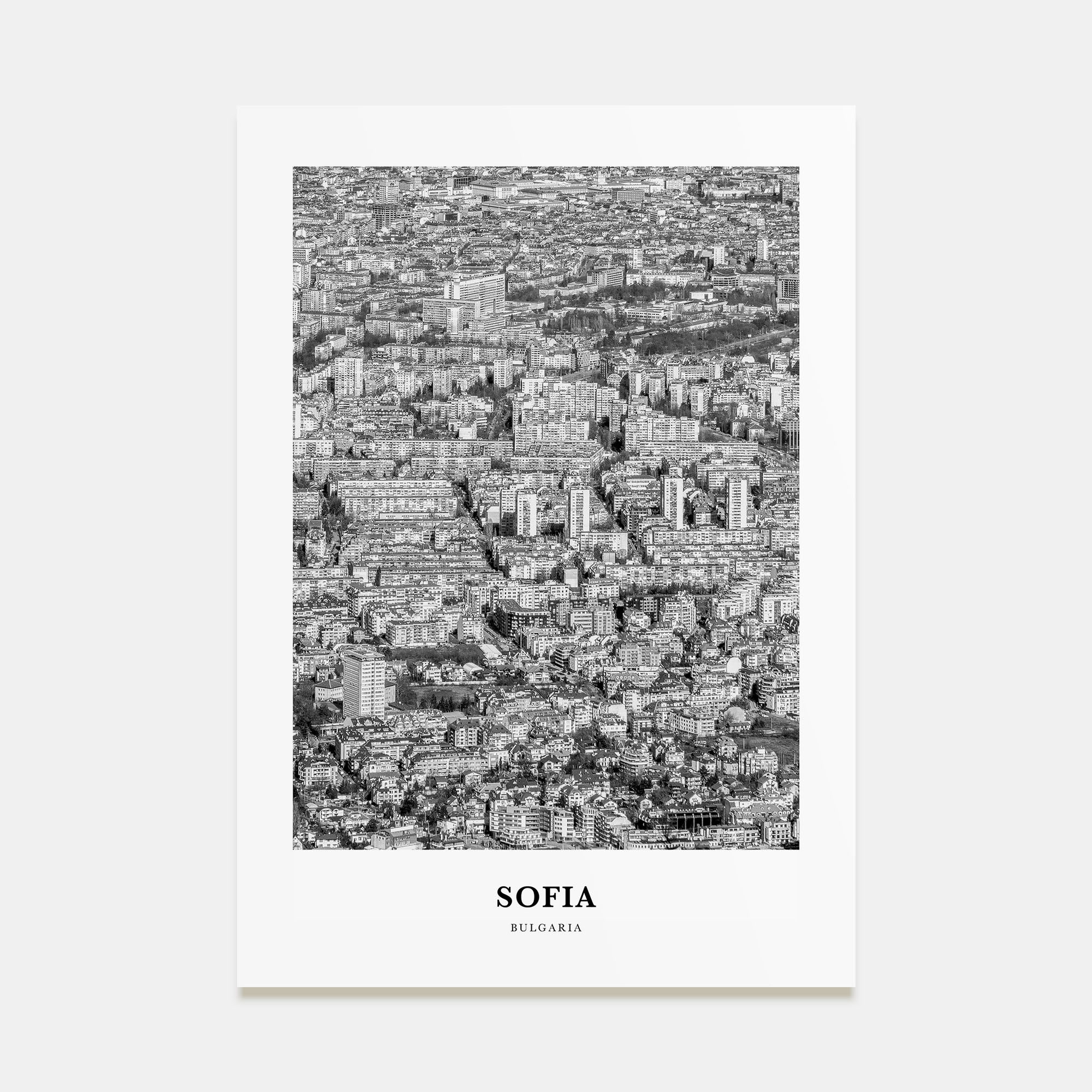 Sofia Portrait B&W Poster