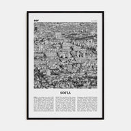 Sofia Travel B&W Poster