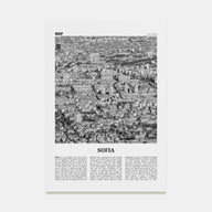 Sofia Travel B&W Poster