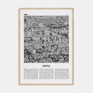 Sofia Travel B&W Poster