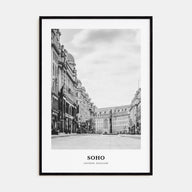 Soho, London Portrait B&W No 2 Poster