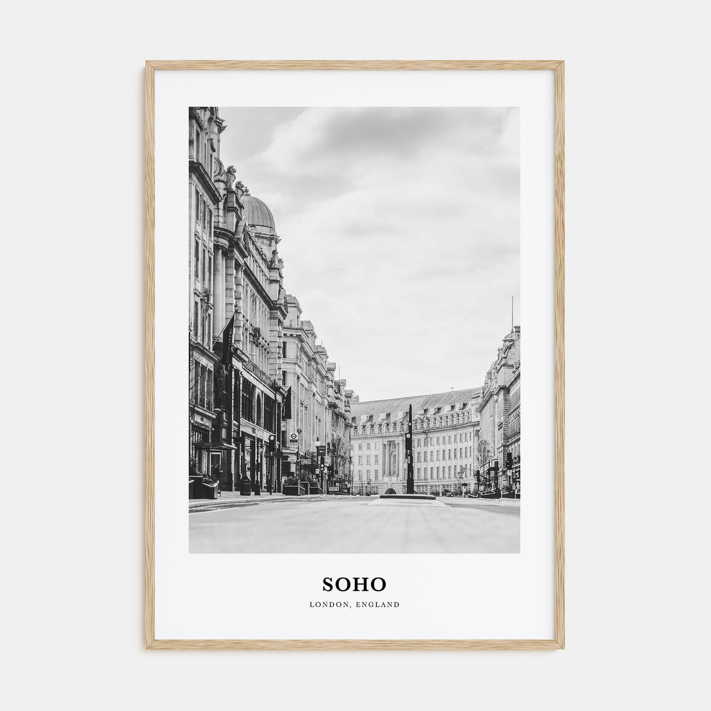 Soho, London Portrait B&W No 2 Poster