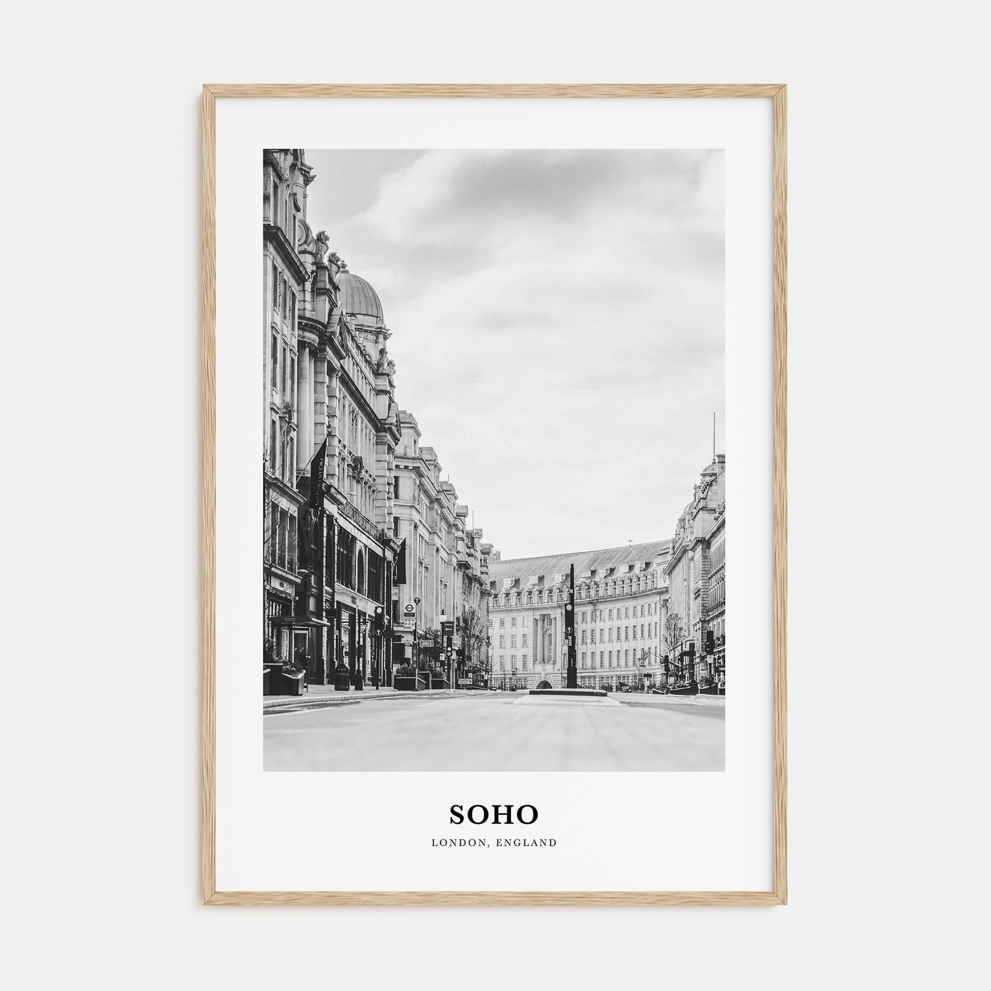 Soho, London Portrait B&W No 2 Poster