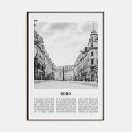 Soho, London Travel B&W No 2 Poster