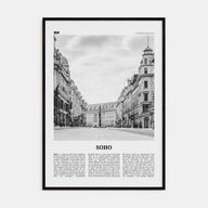 Soho, London Travel B&W No 2 Poster