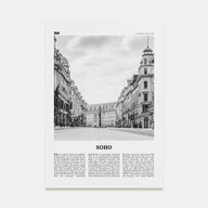 Soho, London Travel B&W No 2 Poster