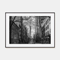 SoHo, New York City Landscape B&W Poster