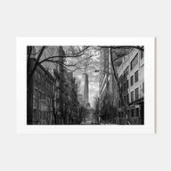 SoHo, New York City Landscape B&W Poster