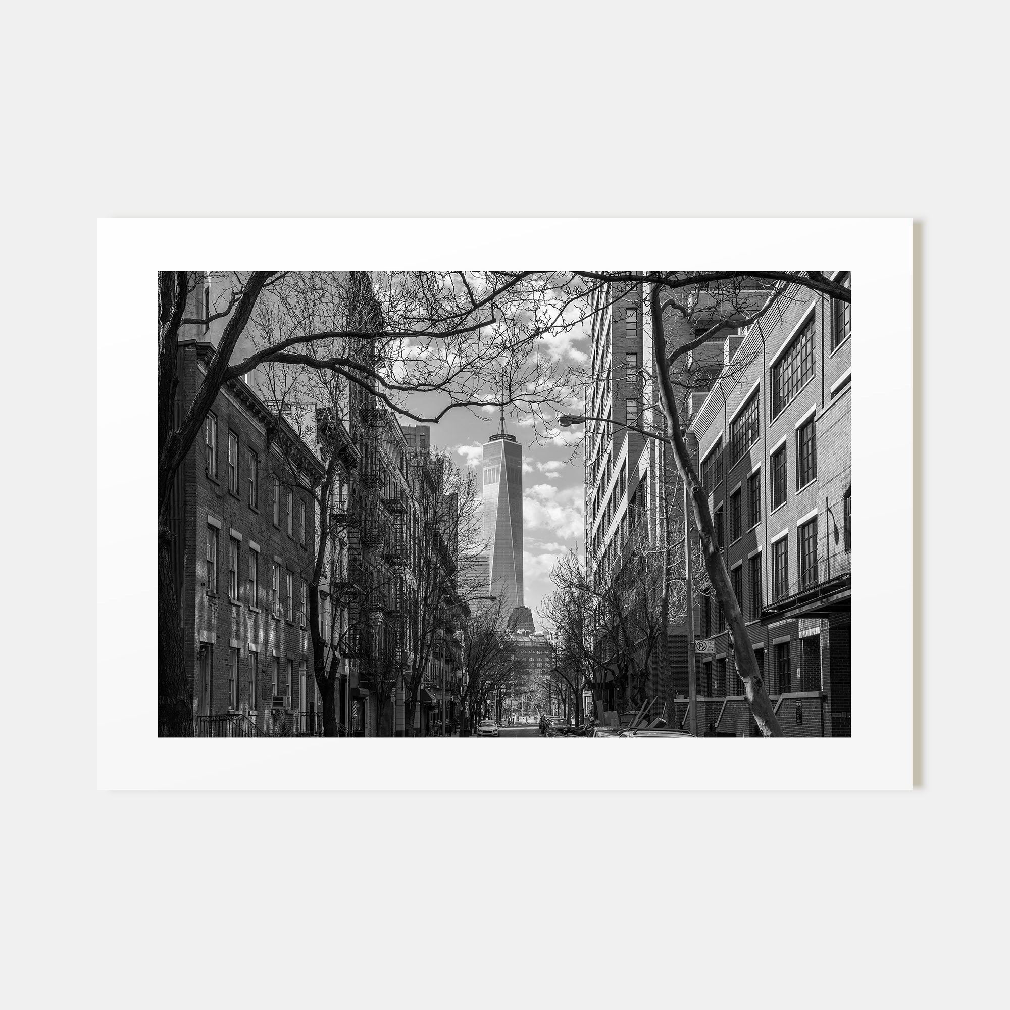 SoHo, New York City Landscape B&W Poster