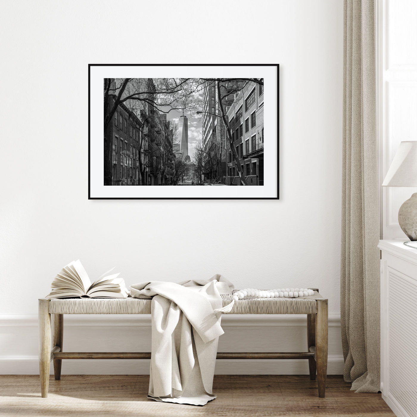 SoHo, New York City Landscape B&W Poster
