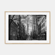 SoHo, New York City Landscape B&W Poster