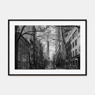 SoHo, New York City Landscape B&W Poster