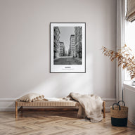 SoHo, New York City Portrait B&W No 2 Poster